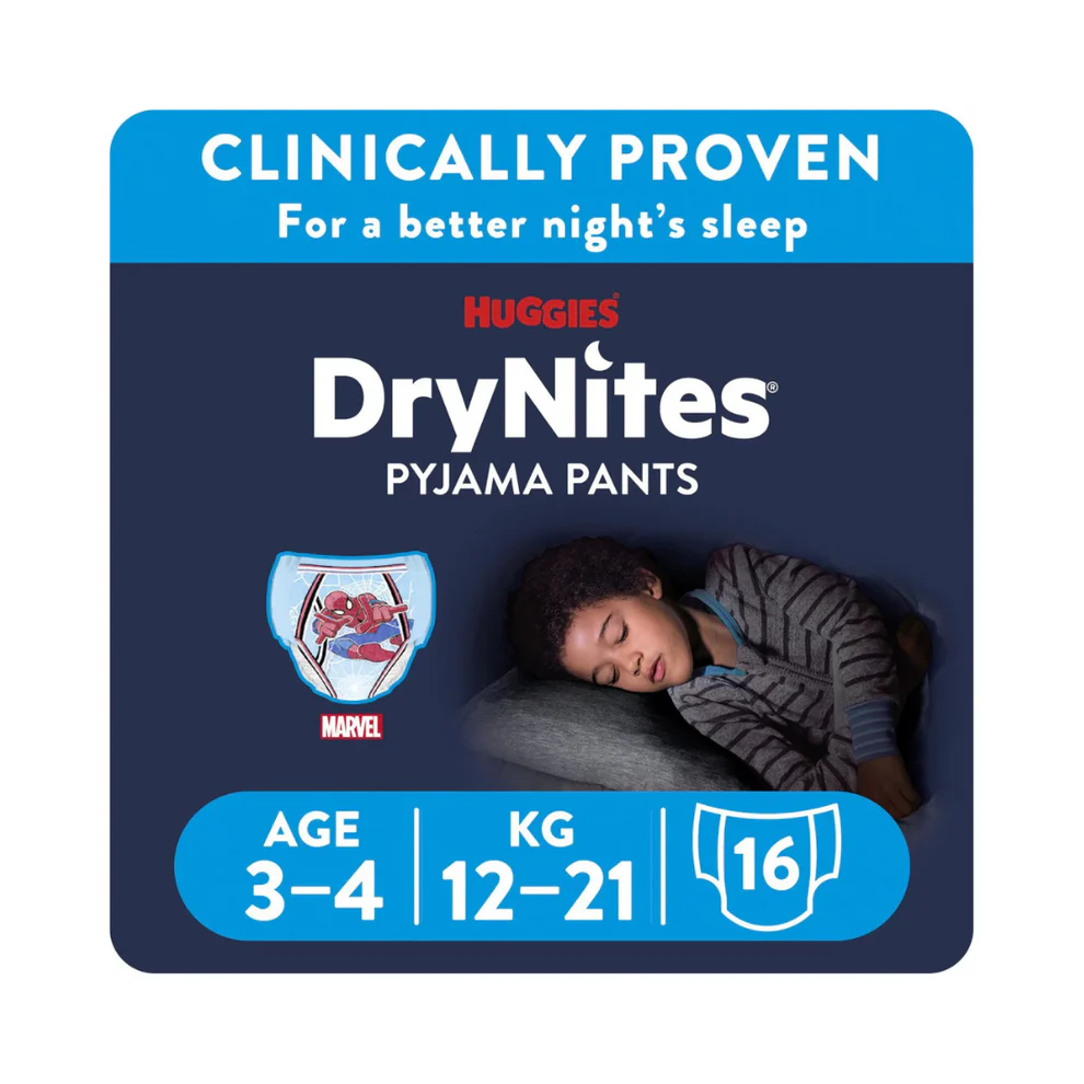 Huggies Drynites Pyjama Pants 12-21 KG -3Y-4Y BOYS Huggies Yallatoys