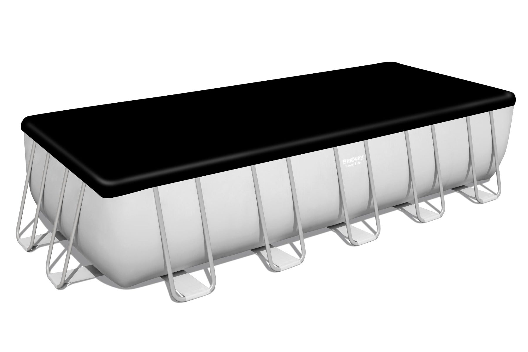 Buy Bestway Power Steel Rectangular Above Ground Pool 6.4m x 2.7m x 1.3m (Free Installation in 24hrs) | Yallatoys.com