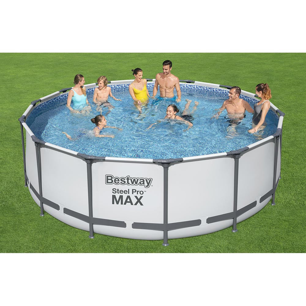 Buy Bestway Steel Promax Round Above Ground Pool 4.2m x 1.2m (Free Installation in 24hrs) | Yallatoys.com