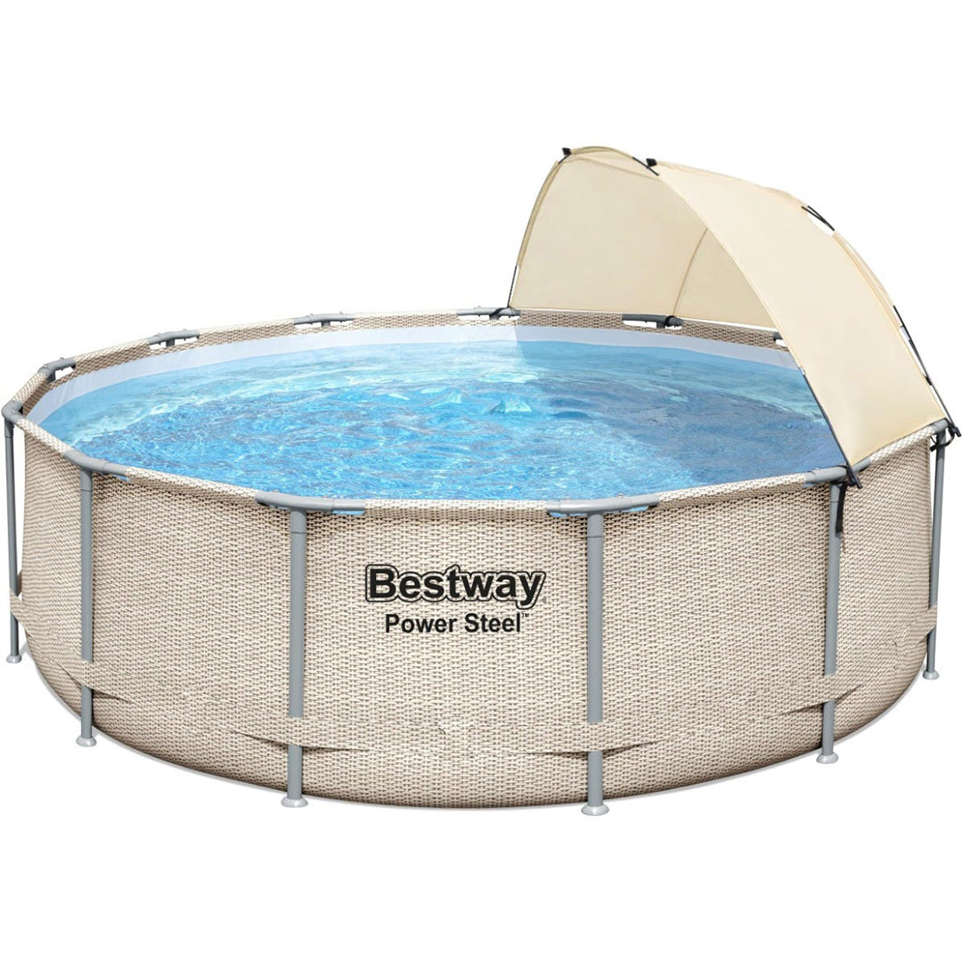 Buy Bestway Round Steel Promax Above Ground Swimming Pool Set 3.9m x 1.07m (Free Installation in 24hrs) | Yallatoys.com