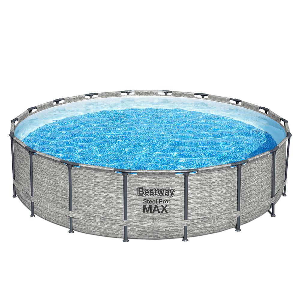 Buy Bestway Steel Promax Pool Set Round Above Ground Pool 5.4m x 1.22m (Free Installation in 24hrs) | Yallatoys.com