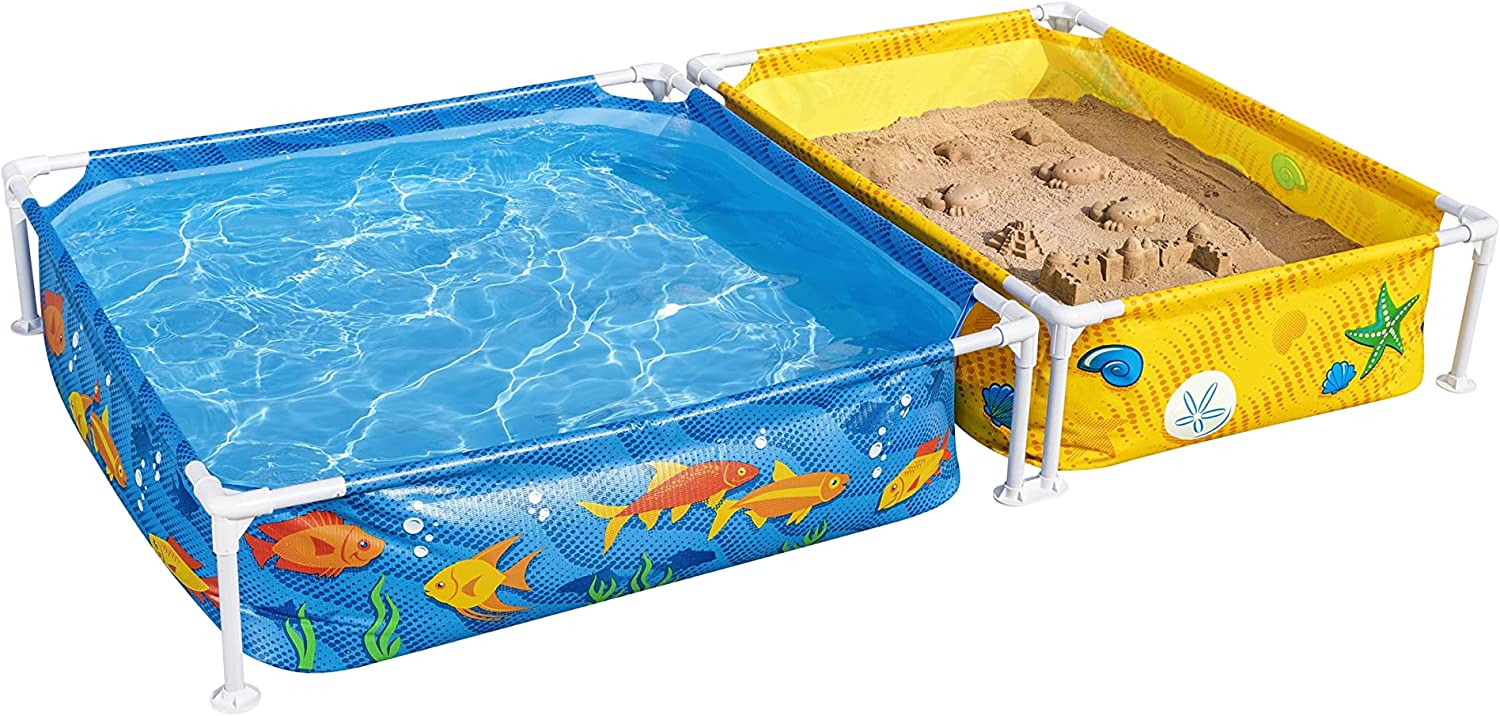 Buy Bestway H2OGOmy First Frame Above Ground Pool and Sandpit Combo 2.1m x 1.2m x 0.31m (Free Installation in 24hrs) | Yallatoys.com