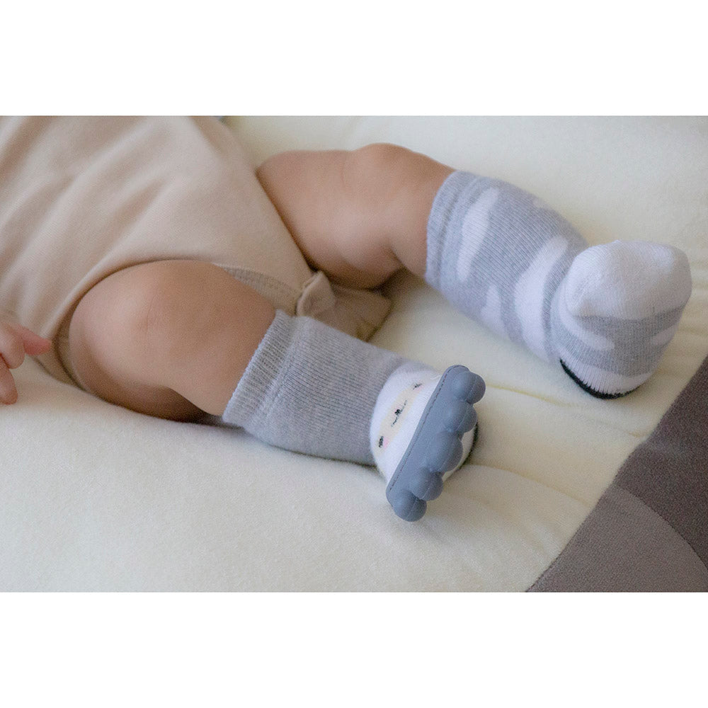 Babyjem Teether Sock Grey 3 12 Months Babyjem Yallatoys