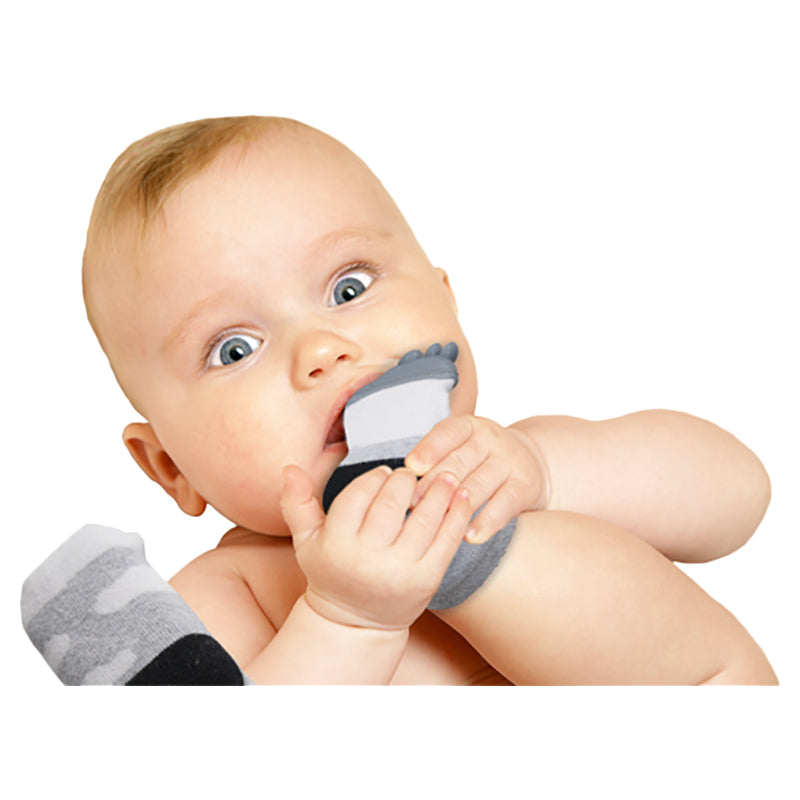 Babyjem Teether Sock Grey 3 12 Months Babyjem Yallatoys