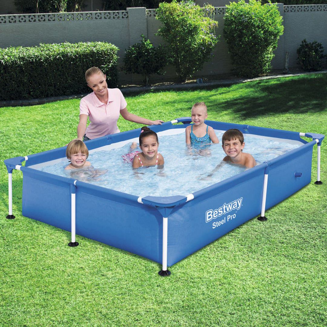 Buy Bestway Steel Pro Pool 2.2m x 1.5m x 0.43m (Free Installation in 24hrs) | Yallatoys.com
