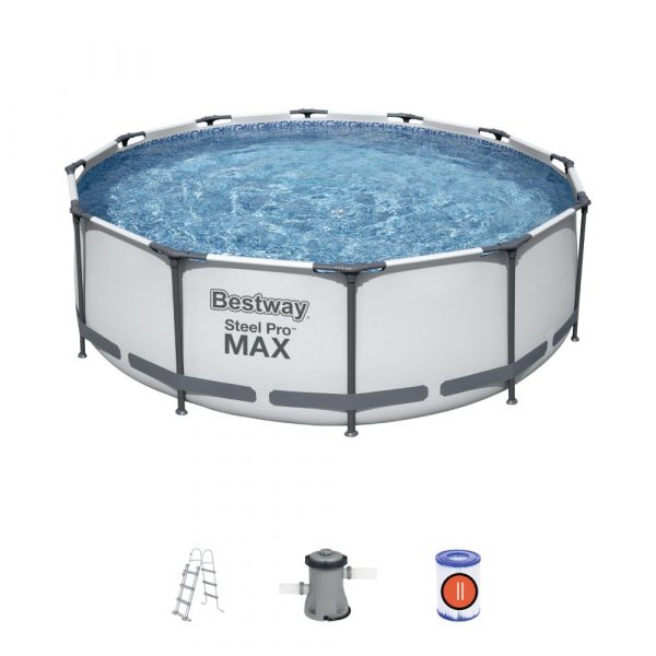 Buy Bestway Steel Promax Pool Set 3.6m x 1.2m (Free Installation in 24hrs) | Yallatoys.com