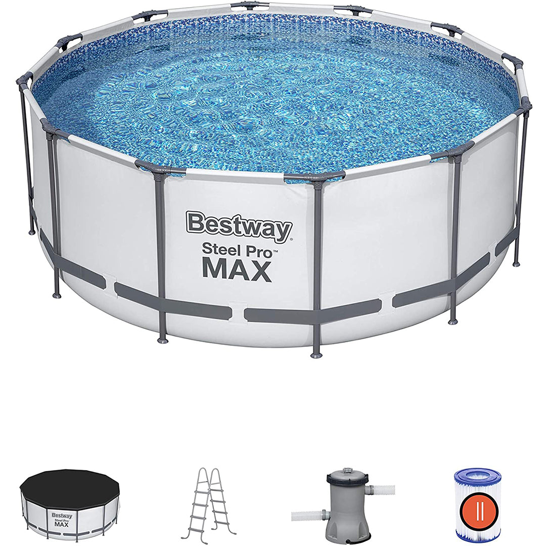 Buy Bestway Steel Promax Frame Pool Set 3.6m x 1.2m (Free Installation in 24hrs) | Yallatoys.com