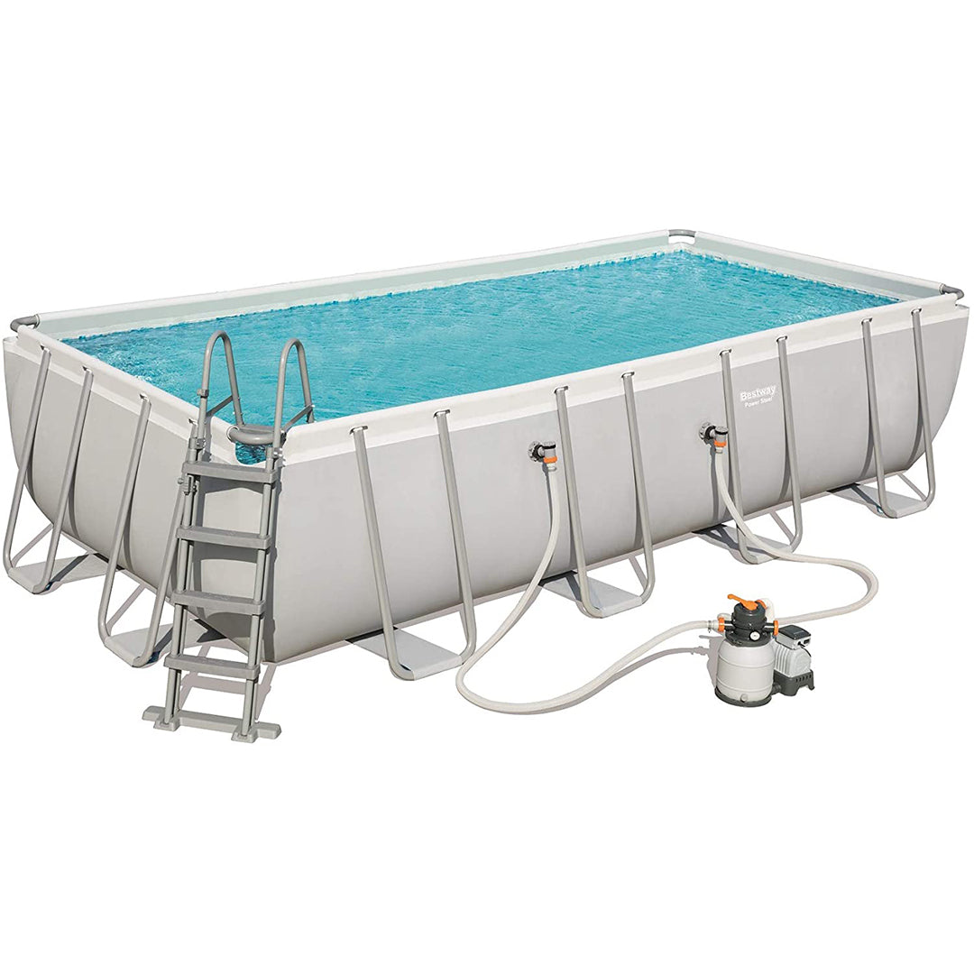 Buy Bestway Power Steel Rectangular Pool Set 5.4m x 2.7m x 1.2m (Free Installation in 24hrs) | Yallatoys.com