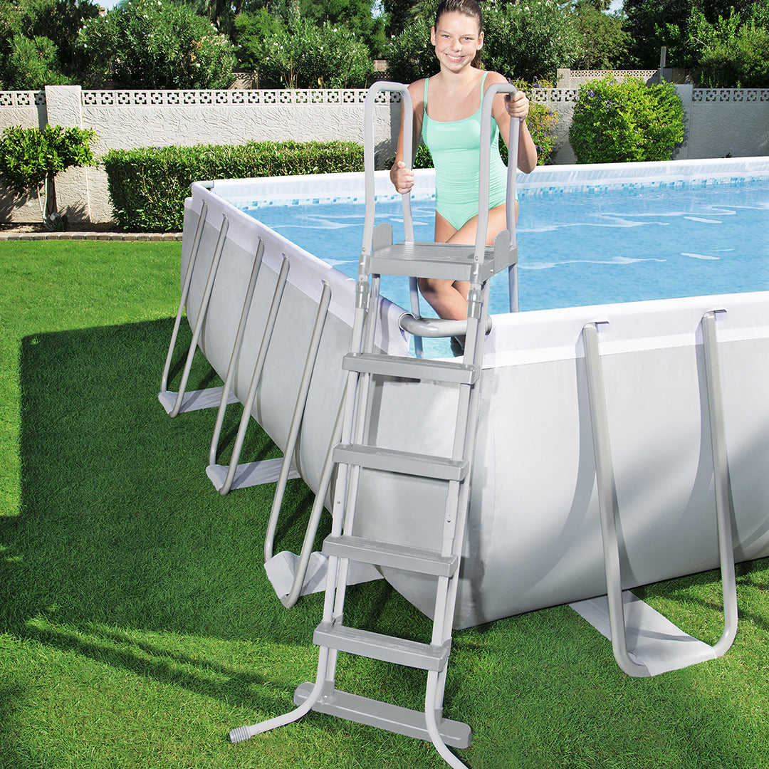 Buy Bestway Power Steel Rectangular Pool Set 7.3m x 3.6m x 1.3m  (Free Installation in 24hrs) | Yallatoys.com