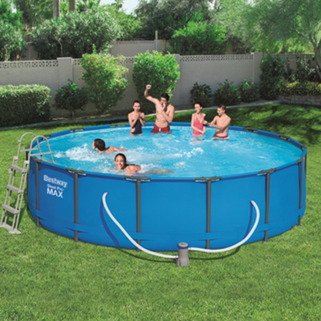 Buy Bestway Steel Promax Frame Pool 4.5m x 1.07m  (Free Installation in 24hrs) | Yallatoys.com