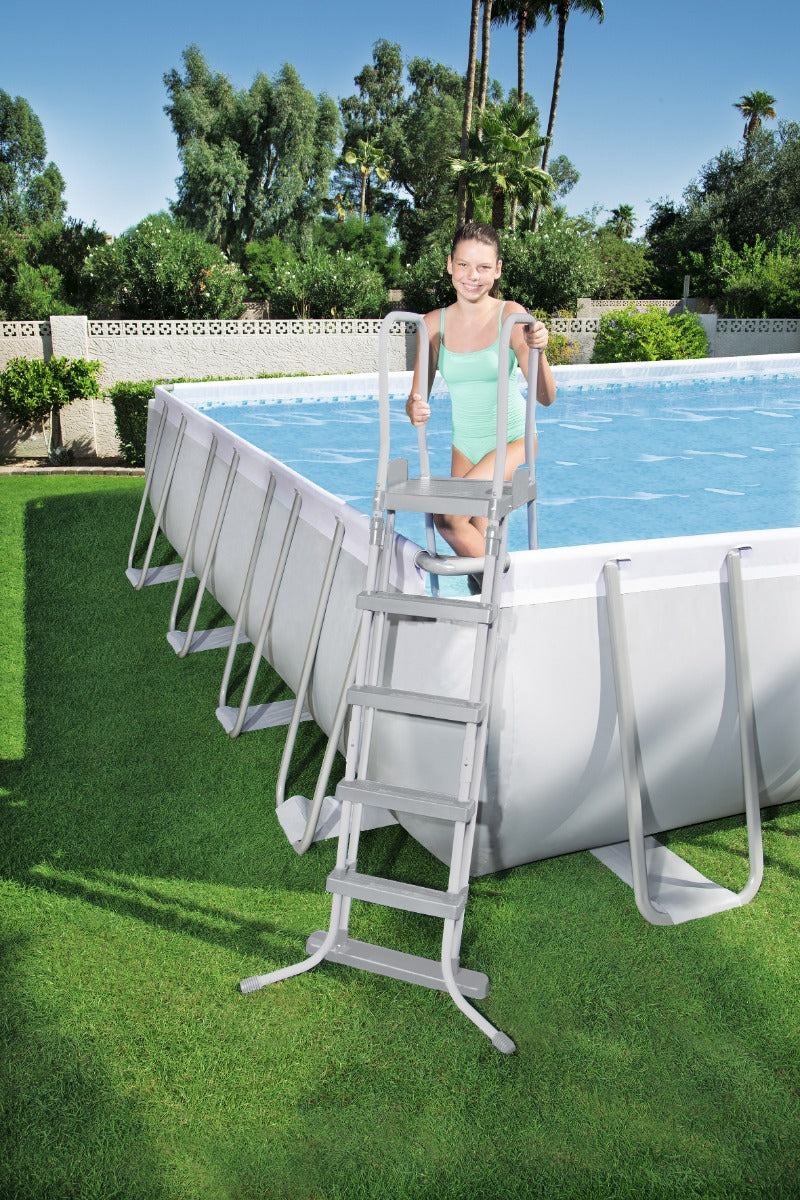 Buy Bestway Power Steel Rectangular Pool Set 9.5m x 4.8m x 1.3m  (Free Installation in 24hrs) | Yallatoys.com