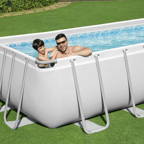 Buy Bestway Power Steel Rectangular Pool Set 9.5m x 4.8m x 1.3m  (Free Installation in 24hrs) | Yallatoys.com
