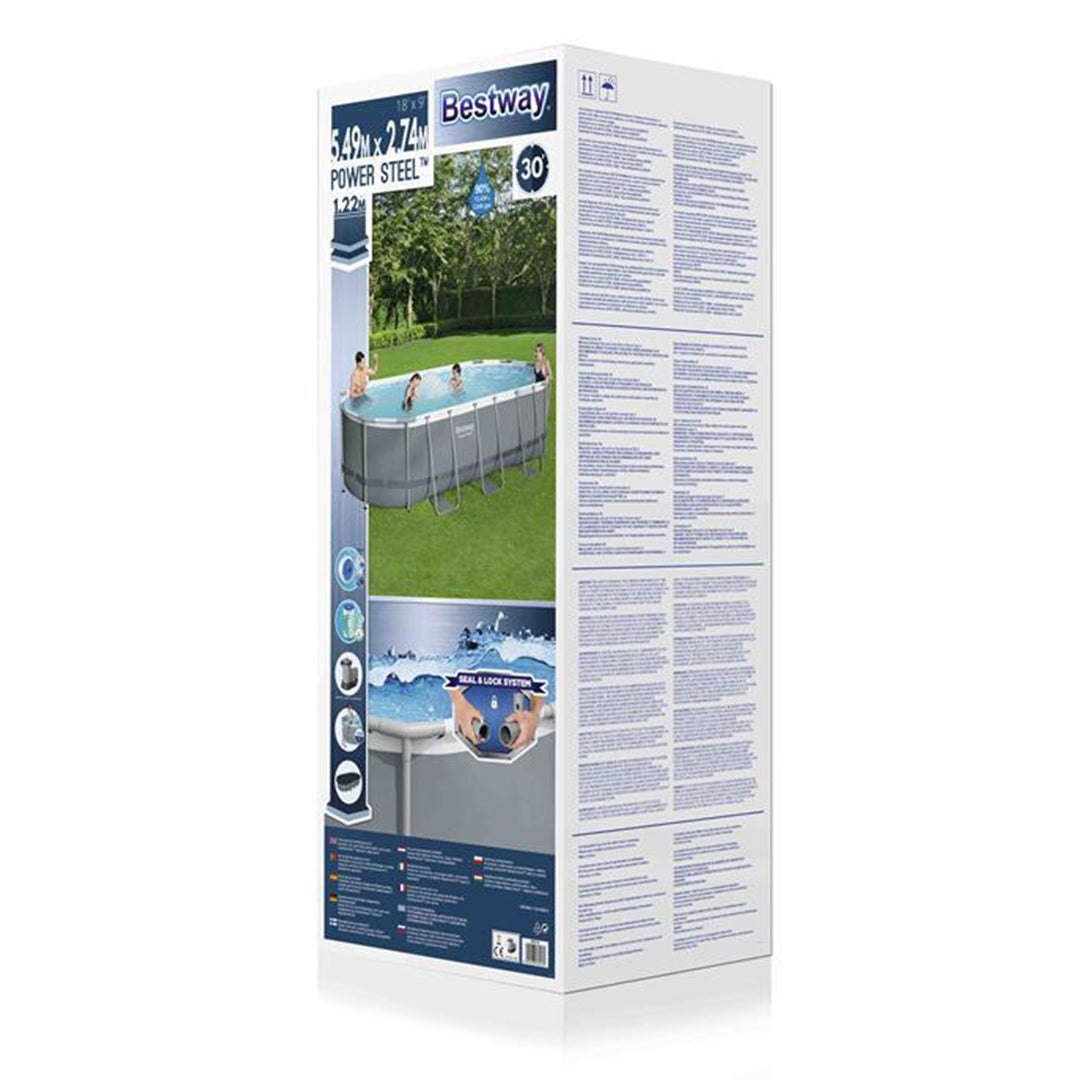 Buy Bestway Oval Pool Set 5.4m x 2.7m x 1.2m  (Free Installation in 24hrs) | Yallatoys.com