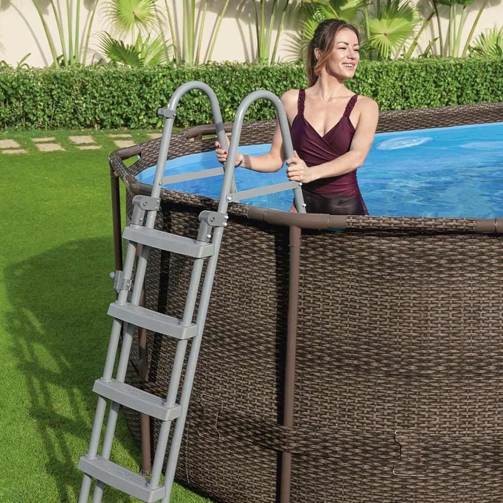 Buy Bestway Oval Swimming Pool Swim Vista Set 5.4m x 2.7m x 1.2m  (Free Installation in 24hrs) | Yallatoys.com