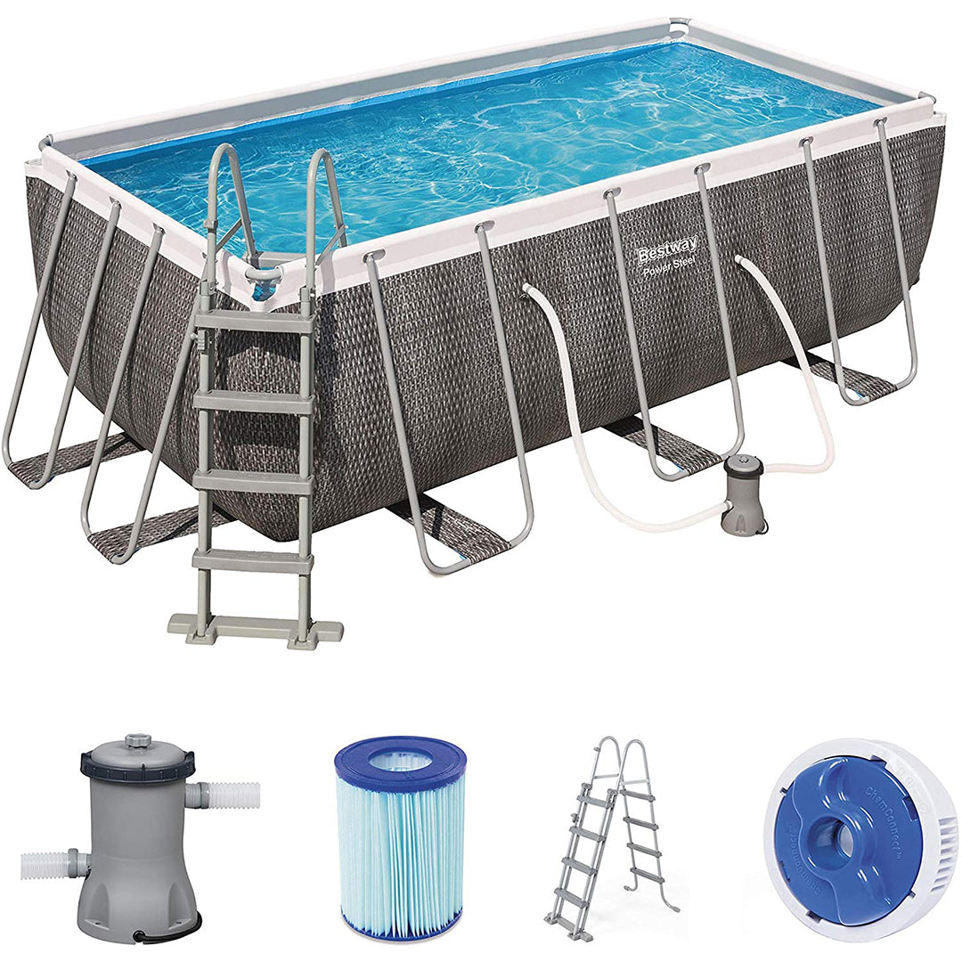 Buy Bestway Rectangular Pool Set 4.1m x 2.01m x 1.2m (Free Installation in 24hrs) | Yallatoys.com