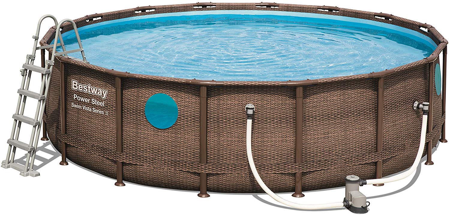 Buy Bestway Power Steel Swim Vista Series Pool Set 4.88m x 1.22m (Free Installation in 24hrs) | Yallatoys.com