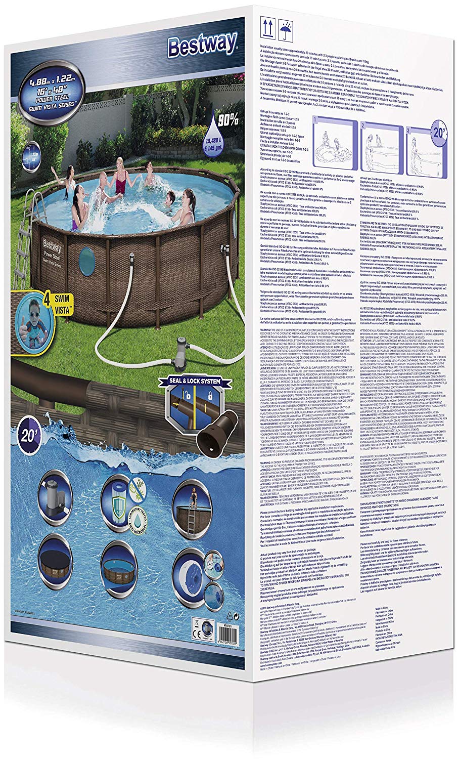Buy Bestway Round Pool Set 4.8m x 1.2m (Free Installation in 24hrs) | Yallatoys.com