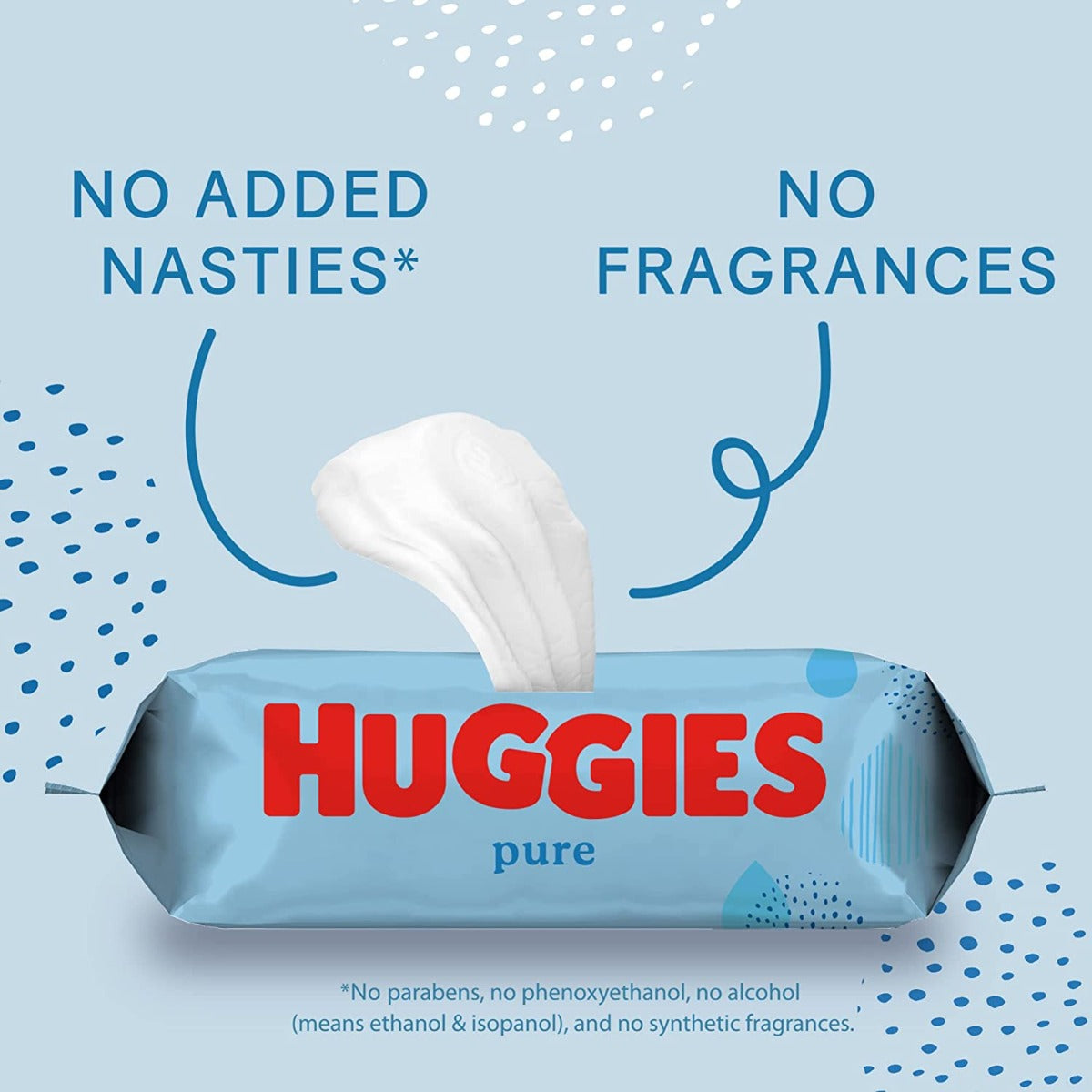 Huggies Baby Wipes Pure 56'S Huggies Yallatoys