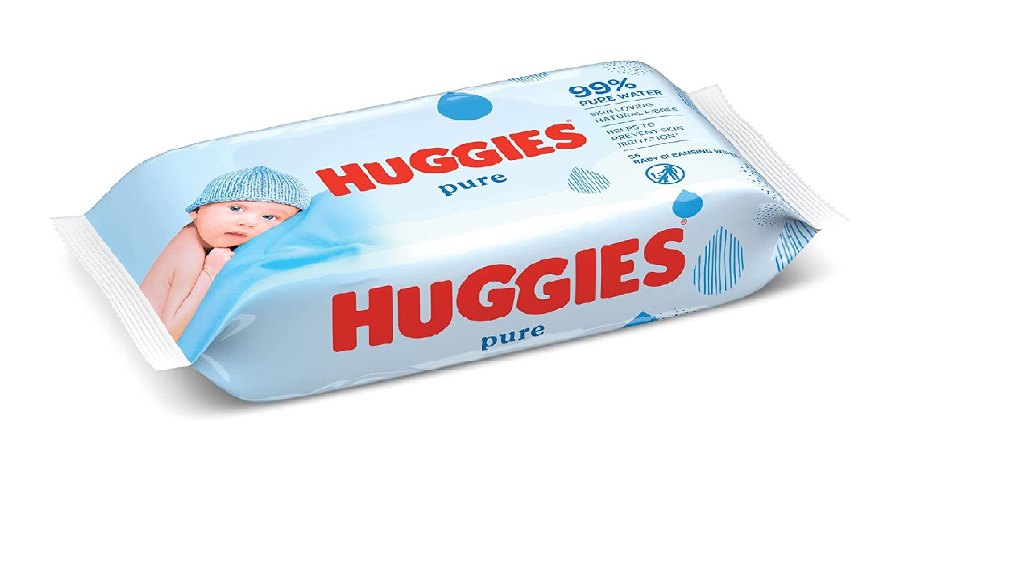 Huggies Baby Wipes Pure 56'S Huggies Yallatoys