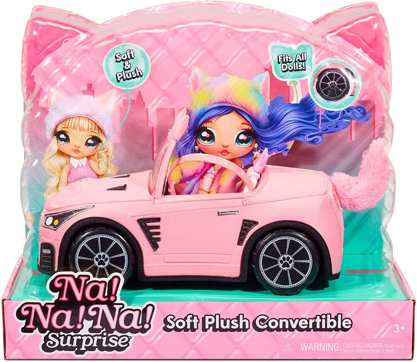 Buy Na Na Na Surprise Pink Soft Plush Convertible Car | Yallatoys.com