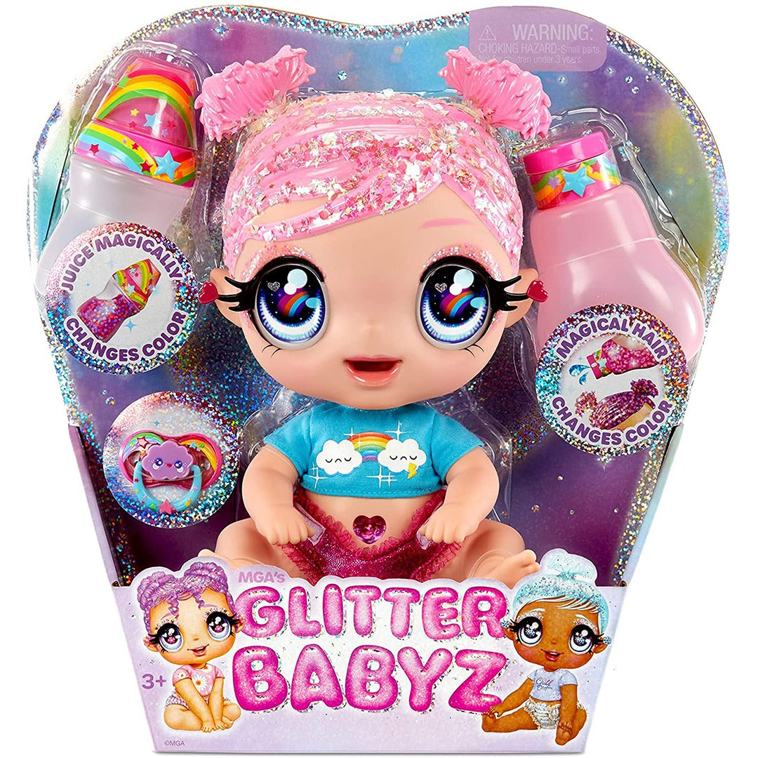 Buy Glitter Babyz Dreamia Stardust Baby Doll with 3 Magical Color Changes | Yallatoys.com
