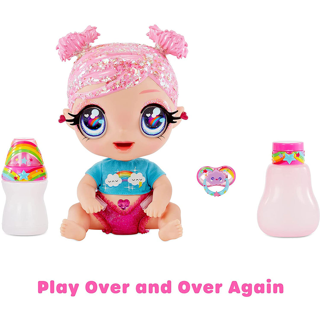 Buy Glitter Babyz Dreamia Stardust Baby Doll with 3 Magical Color Changes | Yallatoys.com