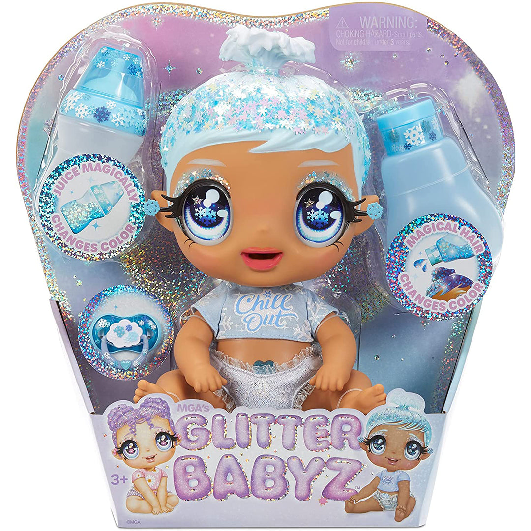 Buy Glitter Babyz January Snowflake Baby Doll with 3 Magical Color Changes | Yallatoys.com