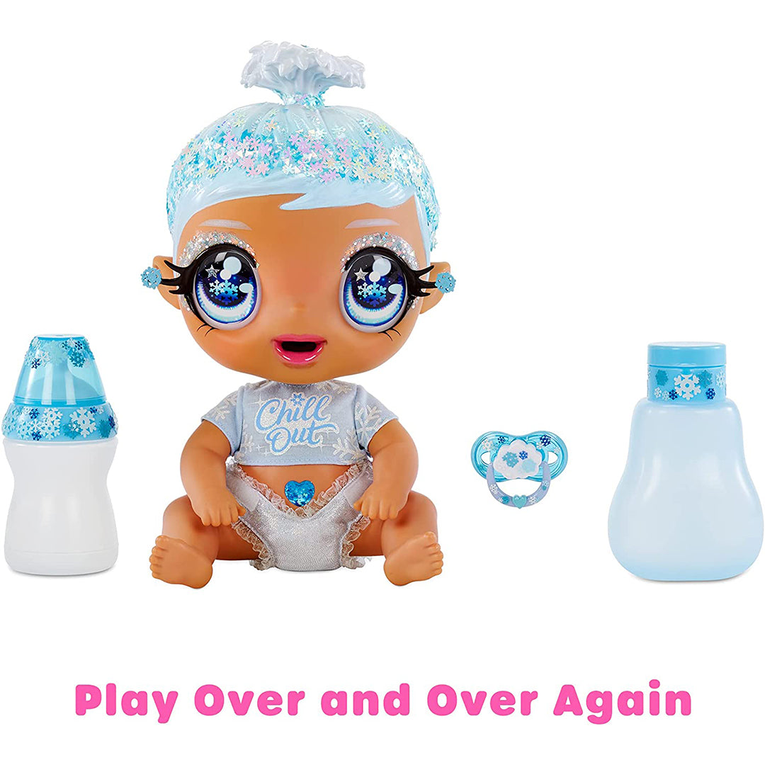 Buy Glitter Babyz January Snowflake Baby Doll with 3 Magical Color Changes | Yallatoys.com