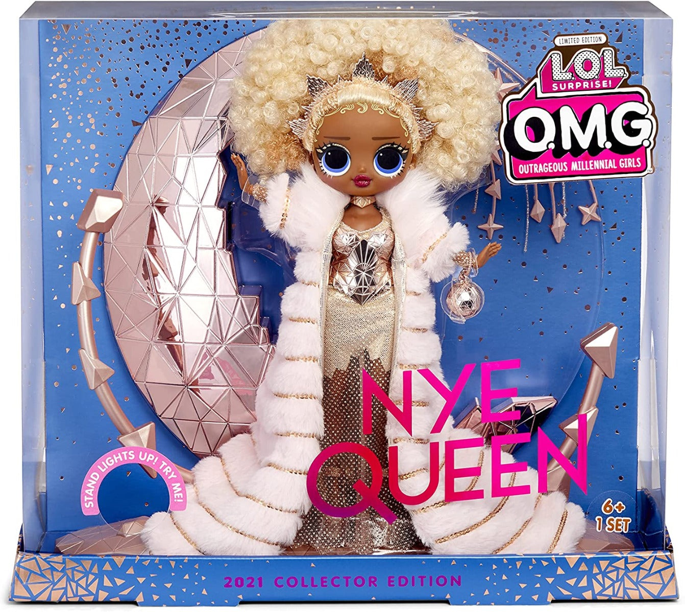 Buy LOL Surprise Holiday OMG 2021 Collector NYE Queen Fashion Doll with Gold Fashions | Yallatoys.com