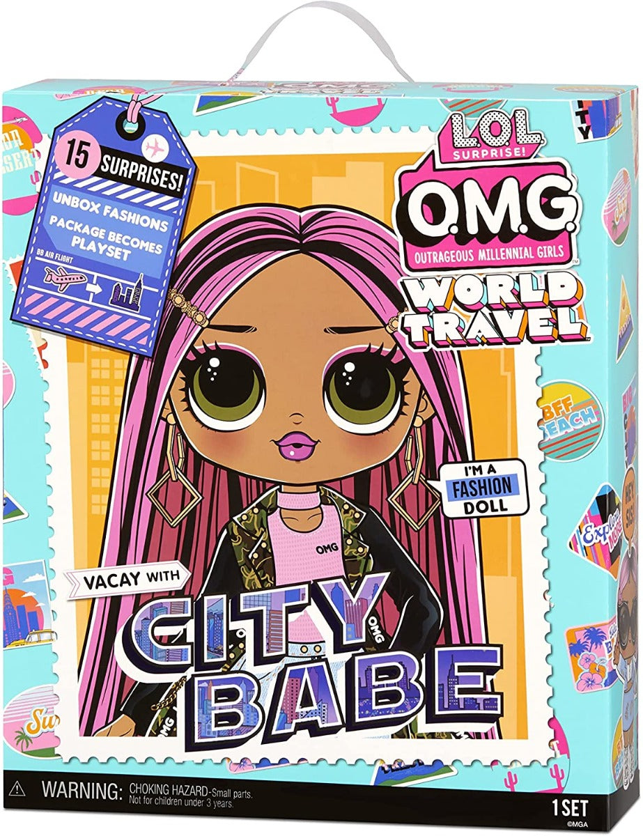 Buy LOL Surprise OMG World Travel City Babe Fashion Doll with 15 Surprises | Yallatoys.com