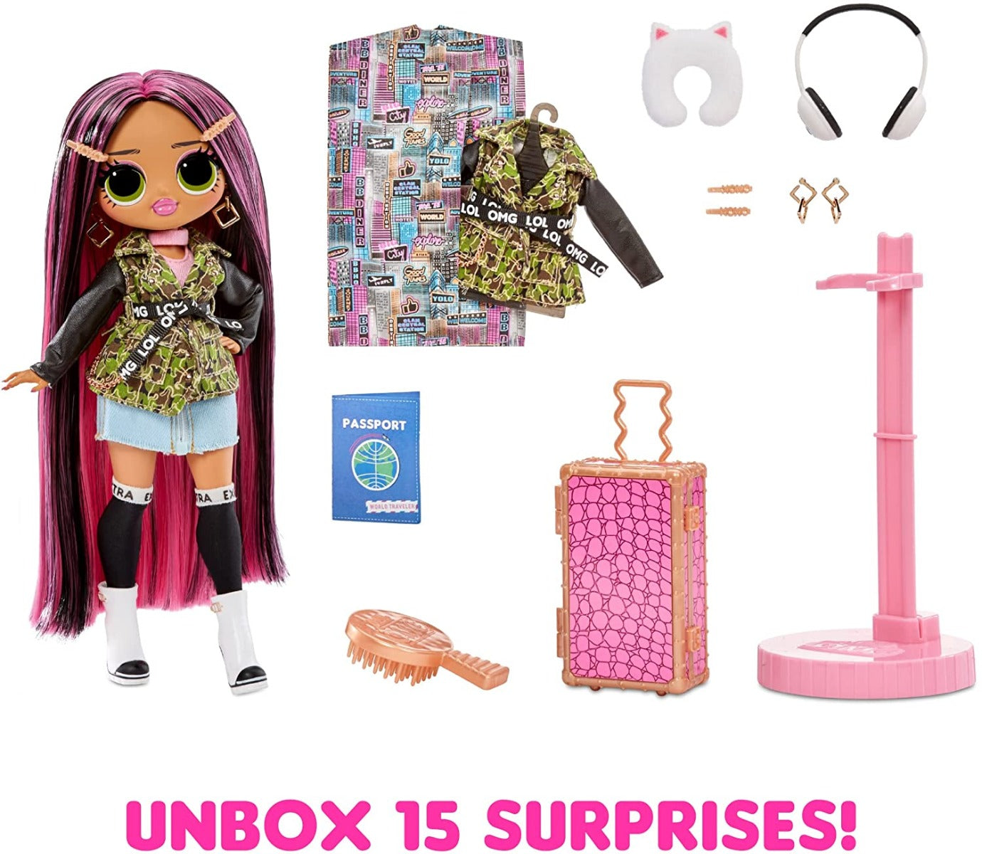 Buy LOL Surprise OMG World Travel City Babe Fashion Doll with 15 Surprises | Yallatoys.com