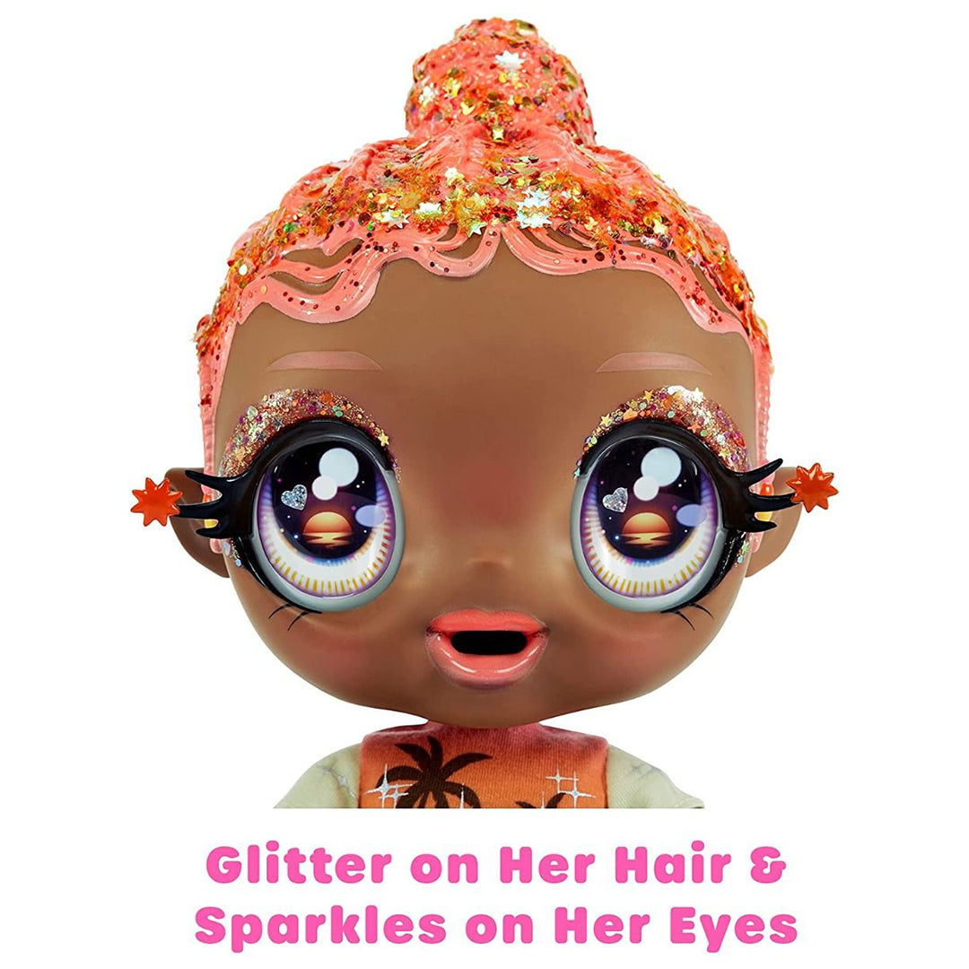 Buy Glitter Babyz Solana Sunburst Baby Doll with 3 Magical Color Changes | Yallatoys.com