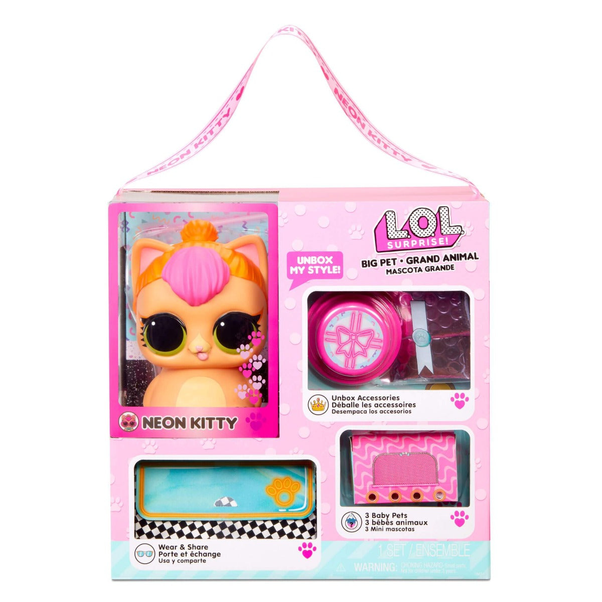 Buy LOL Surprise Big Pet Neon Kitty | Yallatoys.com