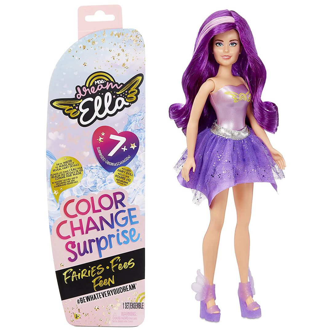 Buy Dream Ella Color Change Surprise Fairies Fashion Doll Purple | Yallatoys.com