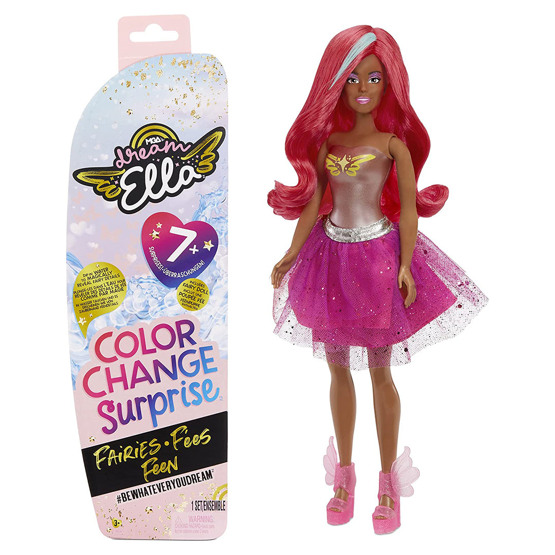 Buy Dream Ella Color Change Surprise Fairies Fashion Doll Pink | Yallatoys.com