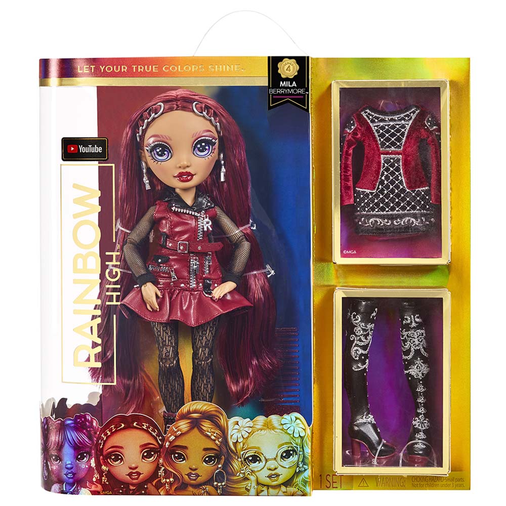 Buy Rainbow High Mila Berrymore Burgundy Fashion Doll | Yallatoys.com