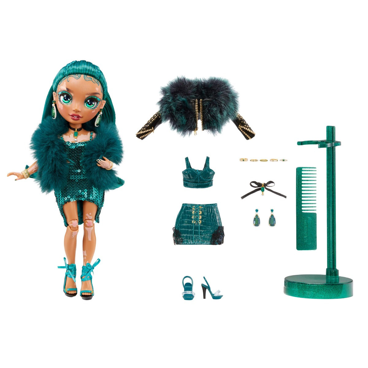 Buy Rainbow High Jewel Richie Emerald Green Fashion Doll | Yallatoys.com