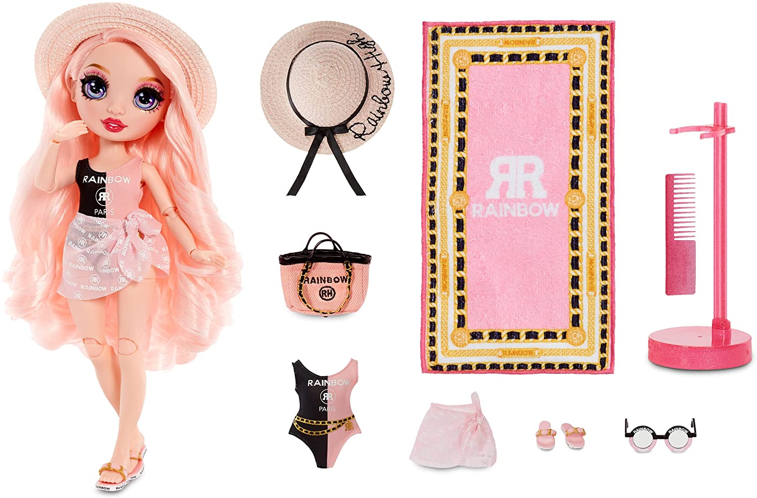 Buy Rainbow High Pacific Coast Bella Parker Pink Fashion Doll with Designer Outfits | Yallatoys.com