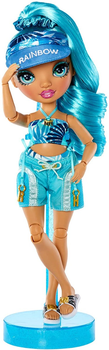 Buy Rainbow High Pacific Coast Hali Capri Blue Fashion Doll with Accessories | Yallatoys.com