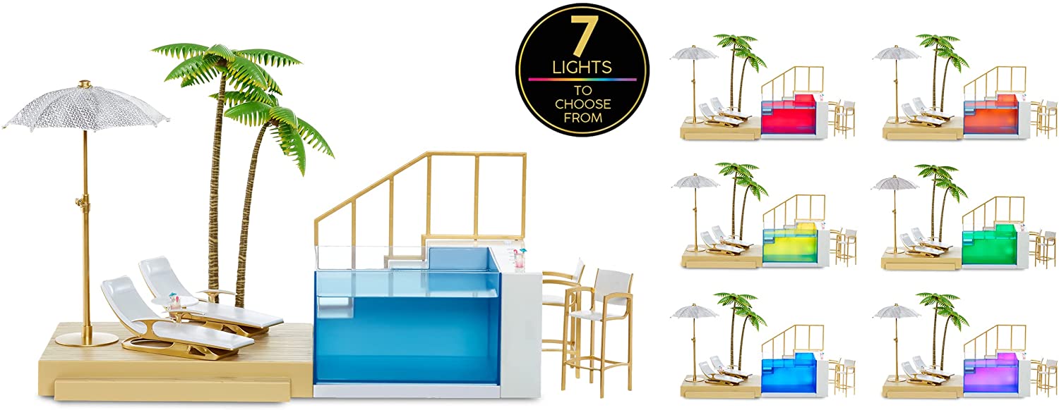Buy Rainbow High Color Change Pool & Beach Playset 7 in 1 Light Up | Yallatoys.com