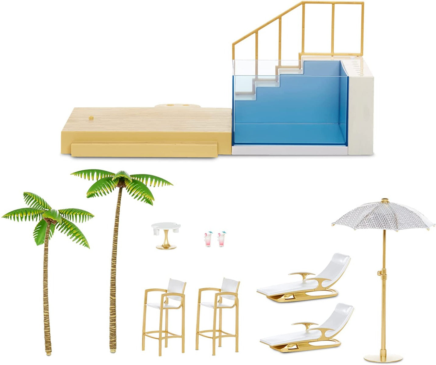 Buy Rainbow High Color Change Pool & Beach Playset 7 in 1 Light Up | Yallatoys.com