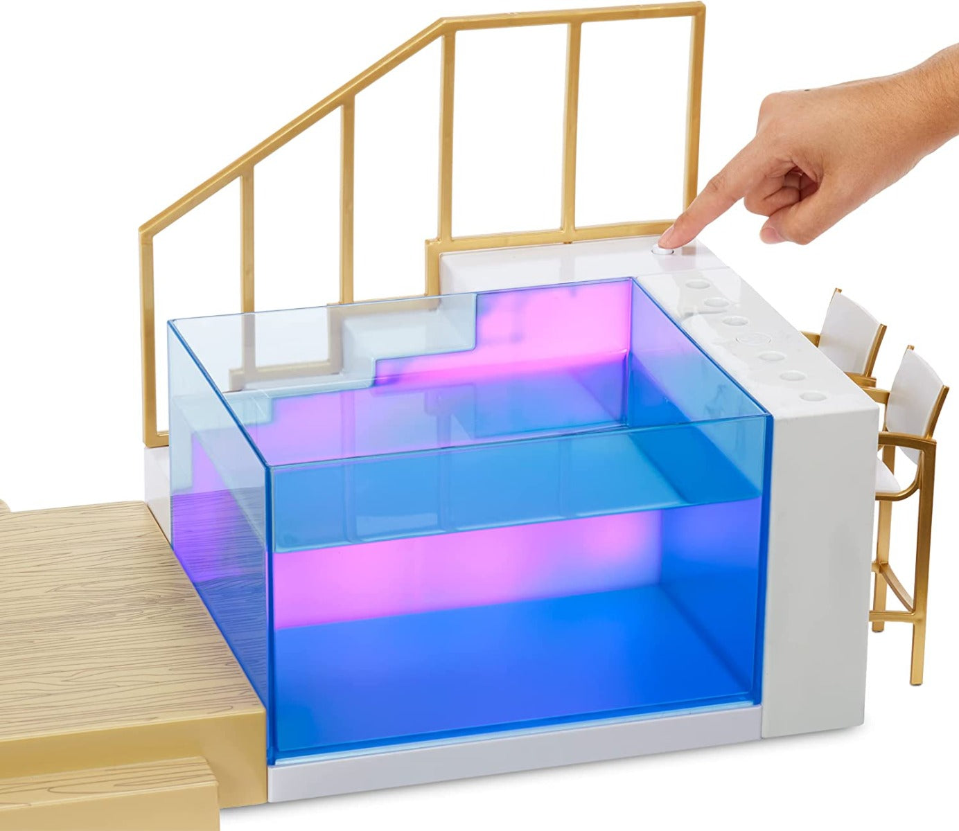 Buy Rainbow High Color Change Pool & Beach Playset 7 in 1 Light Up | Yallatoys.com
