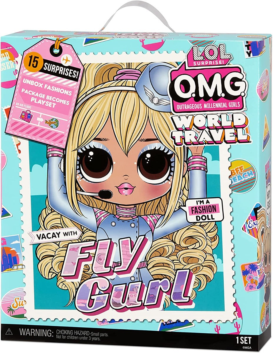 Buy LOL Surprise OMG World Travel Fly Gurl Fashion Doll with 15 Surprises | Yallatoys.com