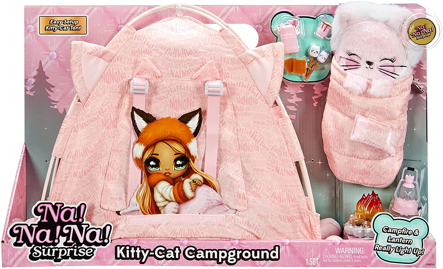 Buy Na Na Na Surprise Kitty Cat Campground Tent Playset with 10 Accessories | Yallatoys.com