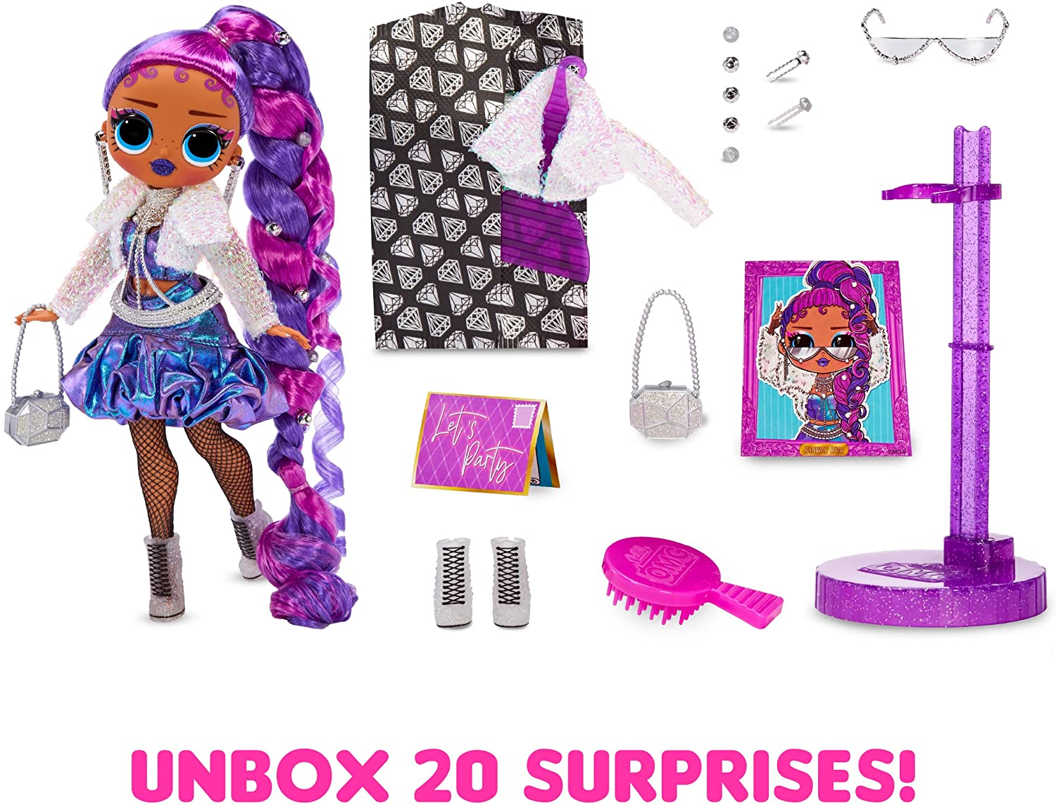 Buy LOL Surprise OMG Queens Runway Diva fashion doll with 20 Surprises | Yallatoys.com