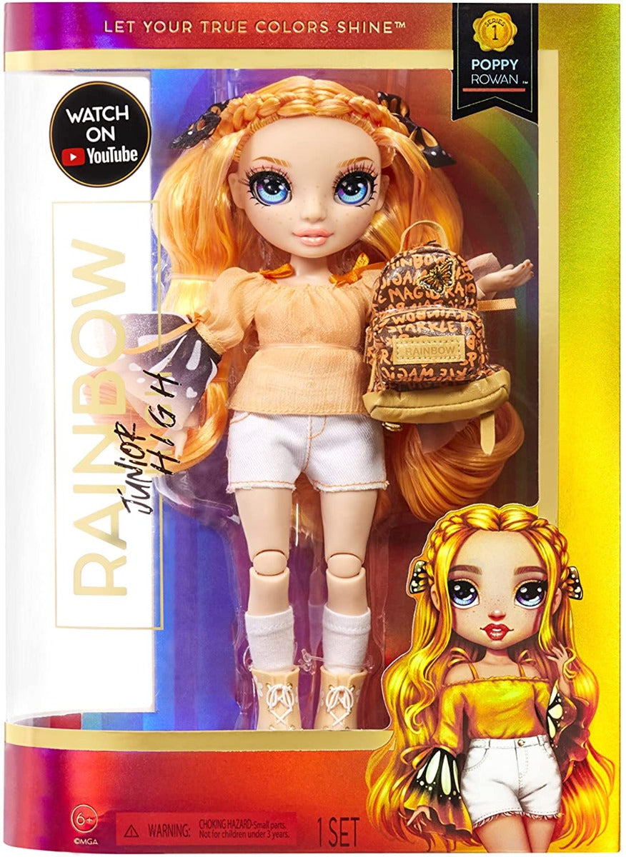 Buy Rainbow High Jr High Poppy Rowan 9inch Orange Fashion Doll | Yallatoys.com
