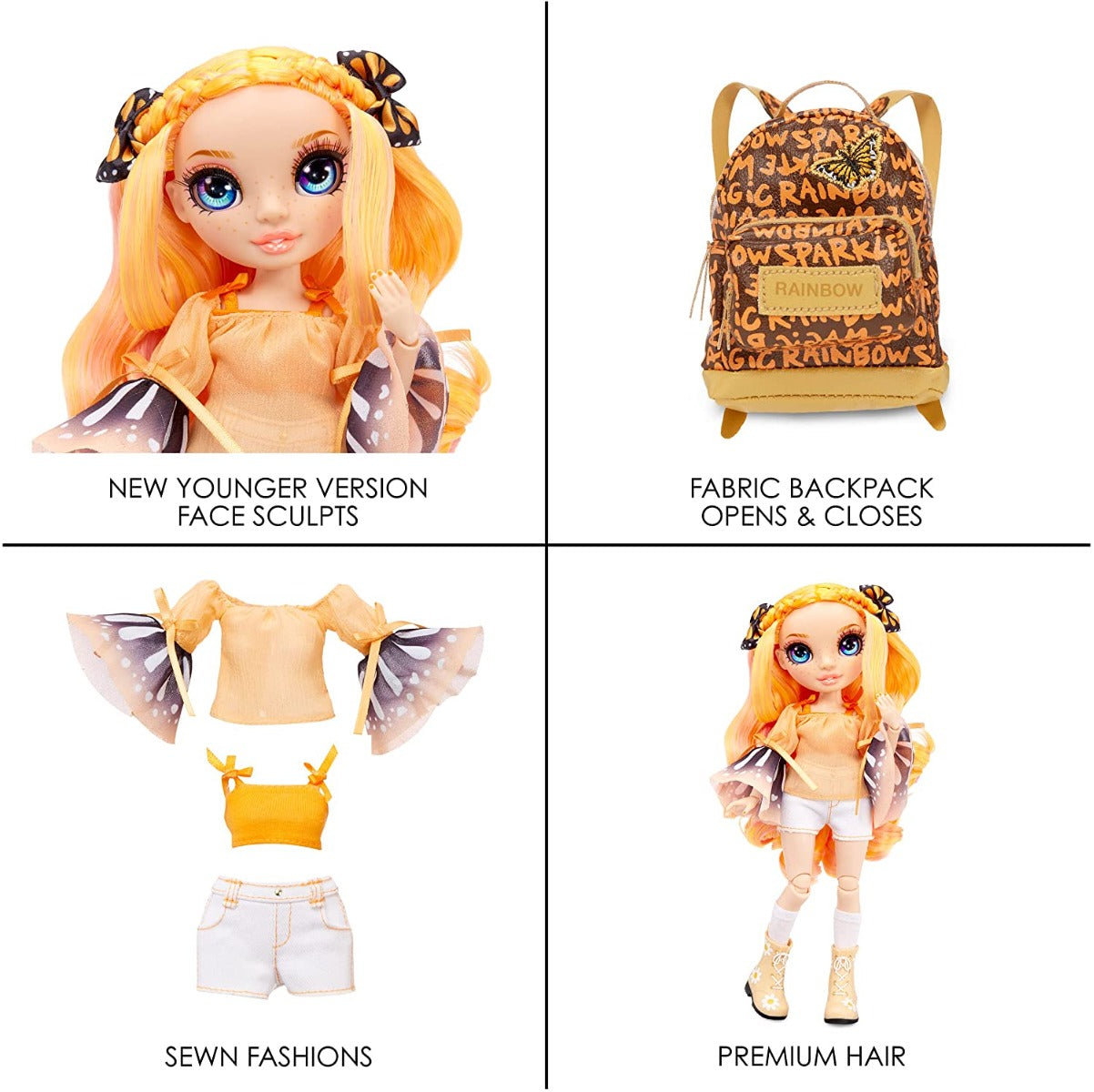 Buy Rainbow High Jr High Poppy Rowan 9inch Orange Fashion Doll | Yallatoys.com