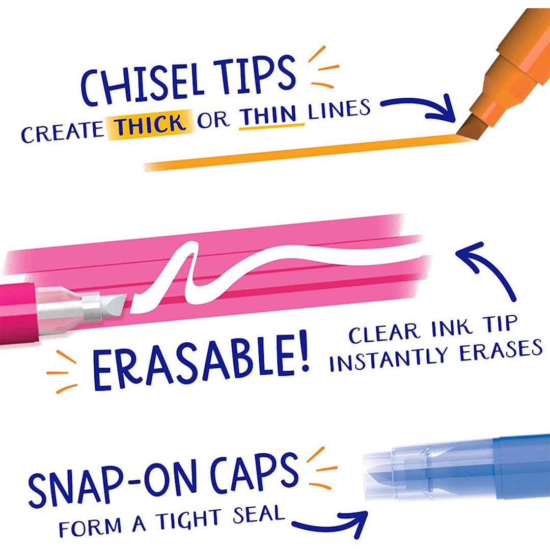Buy Crayola Take Note 6 Erasable Chisel Tip Markers Markers School Supplies | Yallatoys.com