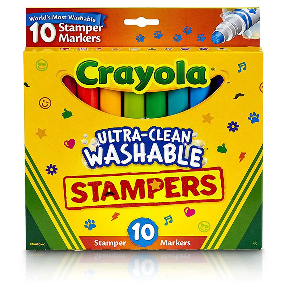 Buy Crayola Ultra Clean Washable Emoji Markers Pack of 10 | Yallatoys.com