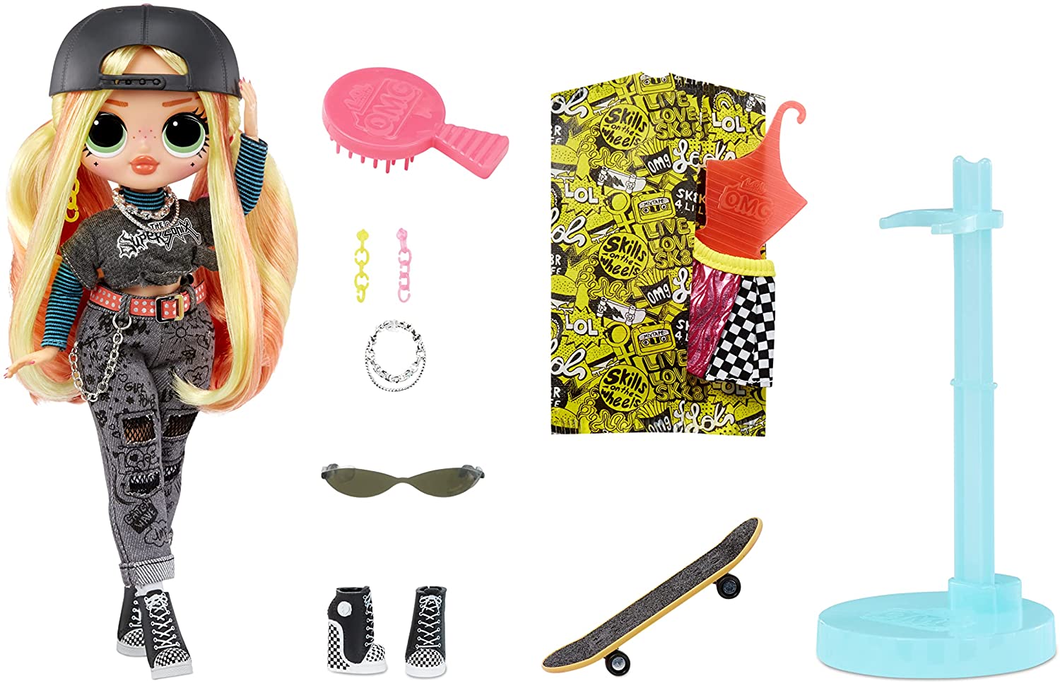 Buy LOL Surprise OMG Skatepark QT Fashion Doll with 20 Surprises | Yallatoys.com